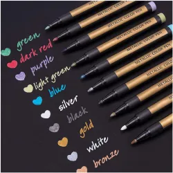 Amitasha Metallic Art Marker Pen Set 12