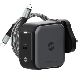 AMKETTE 67 W GaN 3.25 A Wall Charger for Mobile with Detachable Cable