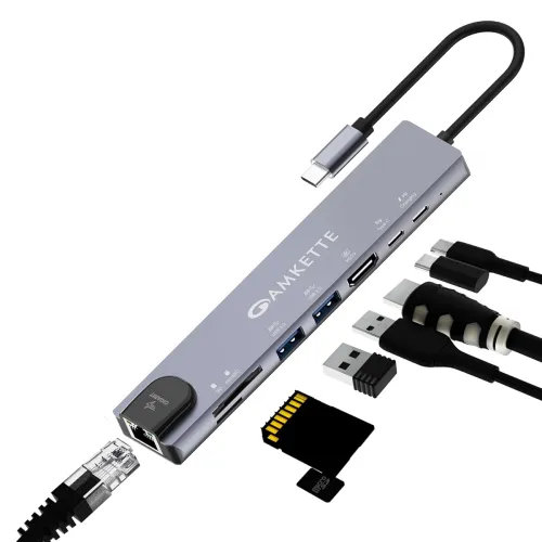 Image of Amkette 8-in-1 Type-C Docking Station