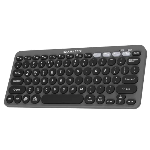 Image of Amkette Optimus BT 4-in-1 Multi-Device Bluetooth Keyboard | Grey