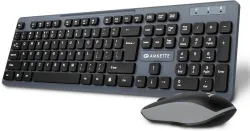 AMKETTE Primus NXT Wireless Keyboard & Mouse Combo Set (Grey)