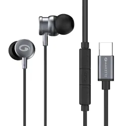 Amkette Trubeats M15 Type C Earphones with Mic, 10mm Drivers, 3 Button Control, AI Assistants, Ergonomic Earbuds Compati