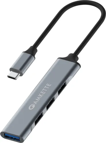 Image of Amkette Type C 4-Port USB 3.0 Hub