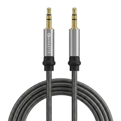 Amkette Vibe Braided Aux Cable | Audio Cable for Speakers | 3.5mm Audio Cable