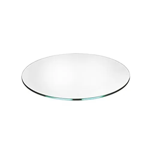 Image of Ammar Glass Round Glass Table Top (18x18 in, 8mm)