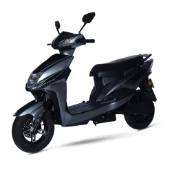 AMO Electric Scooter Single Light Lead Acid Low Speed -25kmph Range - 60-70 Km Non RTO in Grey with Portable Charger Ex-Showroom (Grey)