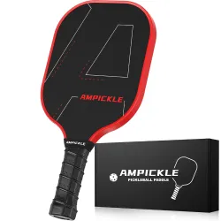 AMPICKLE Pickle Ball Paddle,Fiberglass Pickleball Paddle,Frosted Surface Pickleball Rackets, USAPA Standards，Oversized S