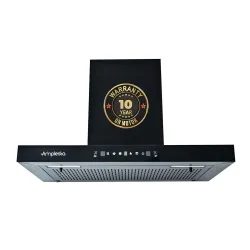 Amplesta Sereno 90CM Chimney for Kitchen Auto Clean 1350 m3/hr Vertical Wall Mounted Kitchen Chimney for Home Filterless