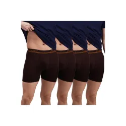 Amul Comfy Men Cotton Solid Airforce Trunk Combo