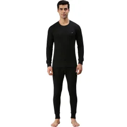 Amul Comfy Men's Parka Round Neck and Trouser Thermal Set