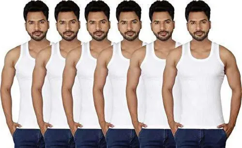 Image of AMUL COMFY Pack of 6 Men Vest