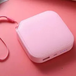 AMYTEL 10100 mAh Mini Power Bank – 18W, Pink
