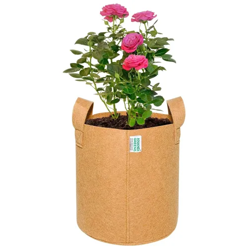 Image of Anandi Green's 400 GSM Eco Friendly Geo Fabric Plant Grow Bag Suitable for Terrace and Flowers Vegetable Gardening 