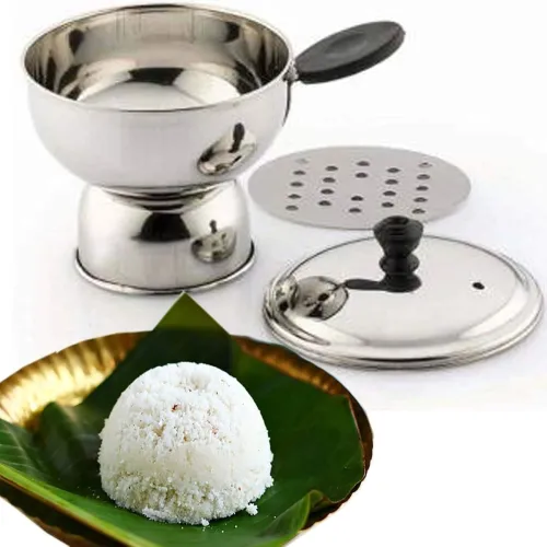 Image of Ananth Store Premium Stainless Steel Chiratta Puttu Maker Steamer