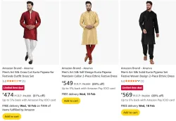 Anarva kurtas for mens upto 90% off