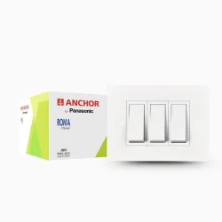 Anchor by Panasonic 1 Module Deko White Plate, 21317WH-1