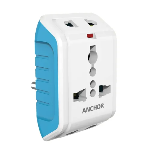 Image of Anchor by Panasonic 22843 6A 3 Pin Multiplug Adaptor with Surge Protection