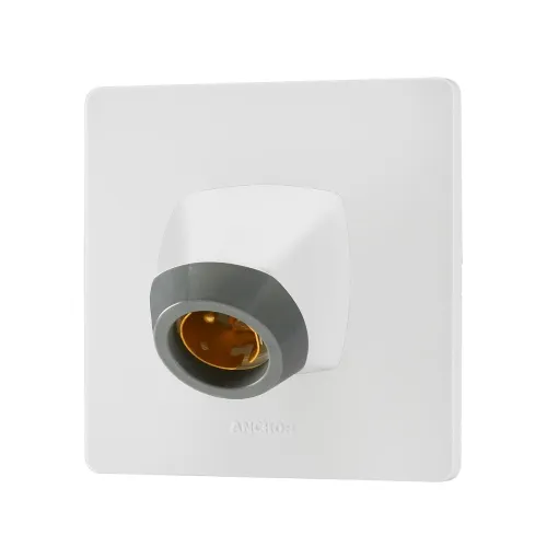Image of anchor by panasonic 240V 6A Modular Angle Lamp Holder (White, 39935)