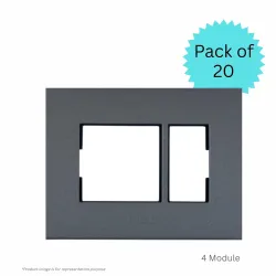 Anchor by Panasonic Penta 4 Module Black Regular Cover Plate