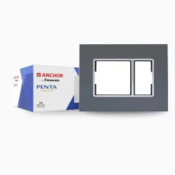 Anchor by Panasonic Penta 3 Cover Plate with Chrome Collar (Pack10)