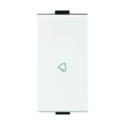 Anchor by Panasonic Roma Plus Modular Polycarbonate 1m 10A/16A Bell Push Switch (White, Pack of 20)