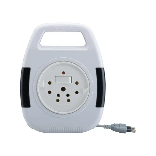 Image of Anchor by Panasonic 6A 2 Pin Flex Box with Indicator & Handle | 8 Mtr Extension Flex Box for Home, Office (5219)
