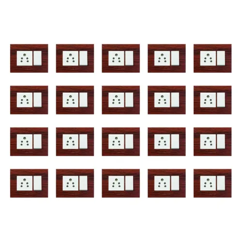 Image of Anchor Penta 3M Modular Gina Plate (Chocolate Hardwood, 20-Pack)