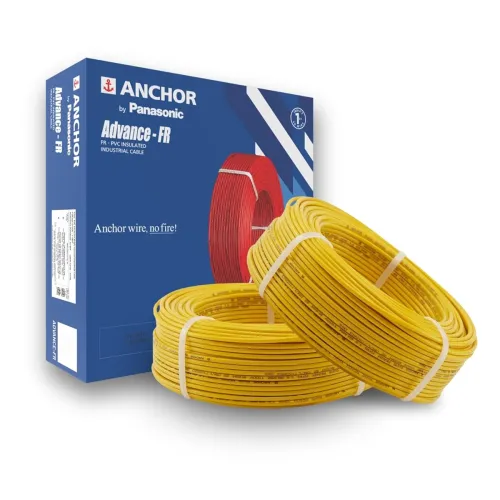 Image of Anchor by Panasonic 4mm FR Copper Wire (90m, Yellow) 