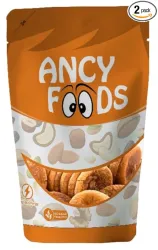 Ancy Foods Pure and Dry Big Size Figs (Anjeer), 2 X 250 Grams