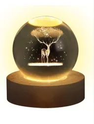 ANF GROUPS 7 cm Lamp Base  (Crystal)