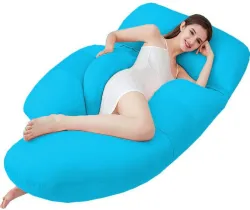Angel Mommy Microfibre Pregnancy Pillow (SeaBlue)