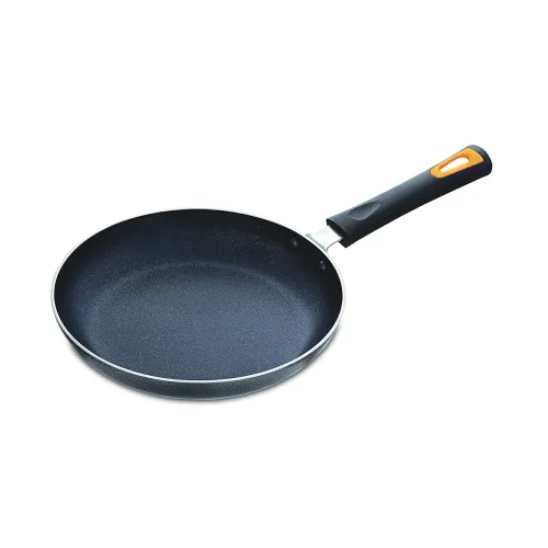 Image of Anjali Diamond Dura Non-Stick Taper Pan Without Lid, 24.5cm, Black