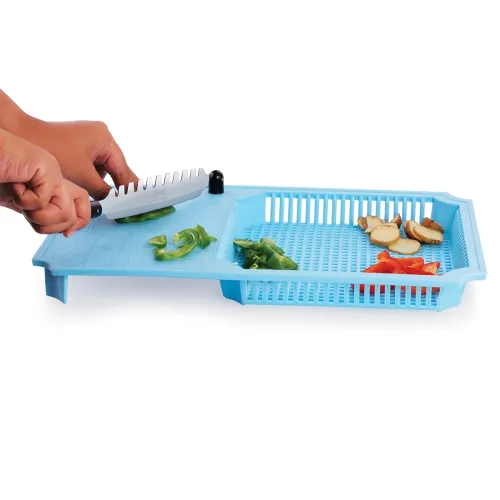 Image of Anjali Fantastic Cut & Wash Deluxe Cutter Blue Black – Polypropylene, ABS & Nylon Body with Tempered Magnetic Stainless 