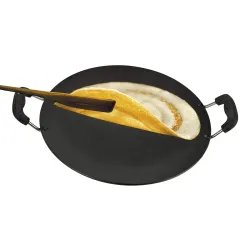 Anjali Platinum Flat Multi Deluxe Tawa 27.5 Cm, Black, Standard