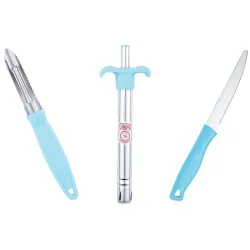 Anjali 3-Piece Kitchen Tool Set – 1 Knife, 1 Peeler, 1 Lighter