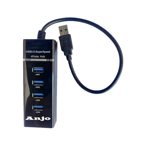 Image of Anjo 4-Port USB 3.0 Hub – High-Speed Plug & Play Adapter