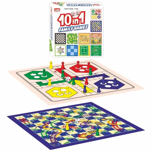 Image of Ankit Toys and Games 10-in-1 Board Game Set