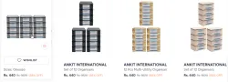 ANKIT INTERNATIONAL Black Set of 12 Organisers