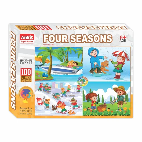 Image of Ankit Toys & Games 100-Piece Jigsaw Puzzles for Kids Ages 6