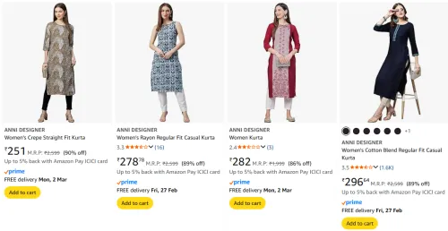 Image of ANNI DESIGNER for women upto 90% discount 