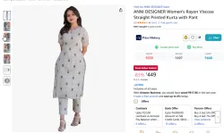 ANNI DESIGNER Women’s Rayon Viscose Straight Kurta