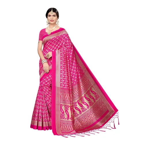 Image of ANNI DESIGNER Women's Mysore Art Silk Saree