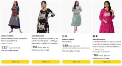 ANNI DESIGNERS Women's Kurtas upto 91% coupon