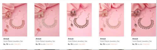 Image of Anouk Jewellery Set From ₹79