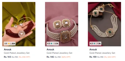 Image of Anouk Jewellery Set Starting @ ₹143