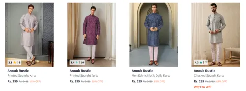 Image of Anouk Men's Kurtas upto 88% Discount