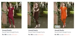 Anouk Roustic Women Kurtis starting @ ₹166