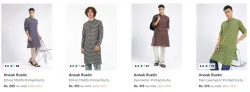Anouk Rustic Anouk men kurta at Flat 80% Discount