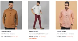 Anouk Rustic Men Kurti With Trousers Starting @ ₹399