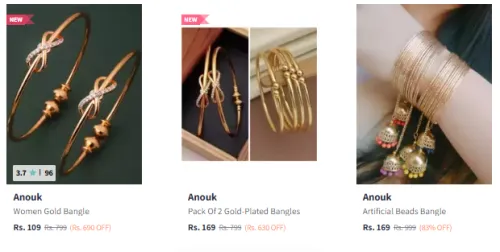Image of Anouk Women's Bangles Starting at ₹109